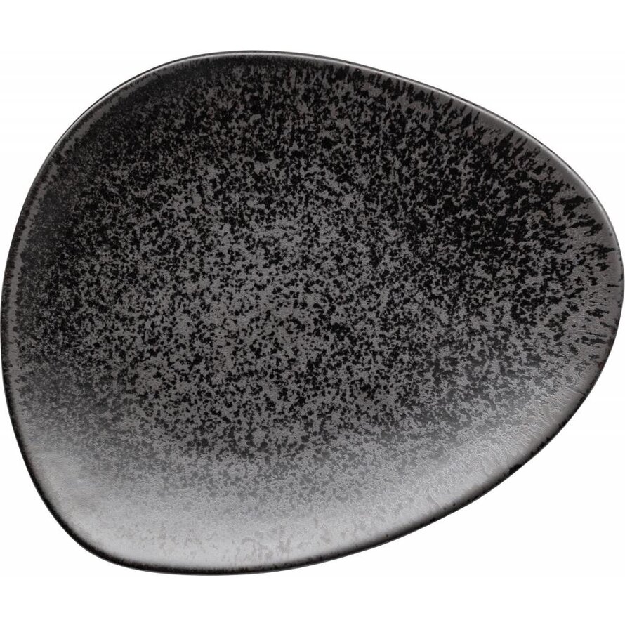 FiveStars Porzellanserie „Ebony" Teller flach 25x20,6cm