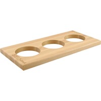 Buffetsystem "Wood" GN 1/3  Aufsatz 2cm mit 3 Aussparungen Ø 10cm (1)