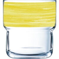 Glasserie "Brush" Gelb 220ml (1)