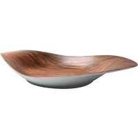 Porzellanserie "Wood Design" Alumina  Platte halbtief 38x24 cm (1)