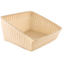 Korb Auslage, beige eckig 45x45cm (1)