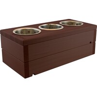 Modul "Wood" Buche dunkel gebeizt "Besteckköcher" (1)