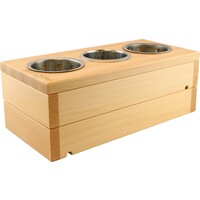 Modul "Wood" Buche natur lackiert "Besteckköcher" (1)