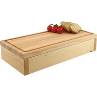 Modul "Wood" Buche natur lackiert "Holzbrett mit Saftrille" (1)