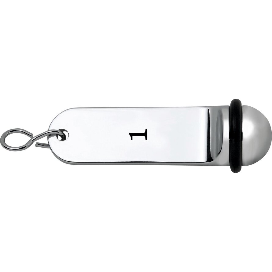 Schlüsselanhänger silber nummeriert Nr. 5