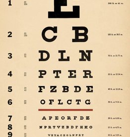 VINTAGE POSTER - Eye Chart (50x70cm)