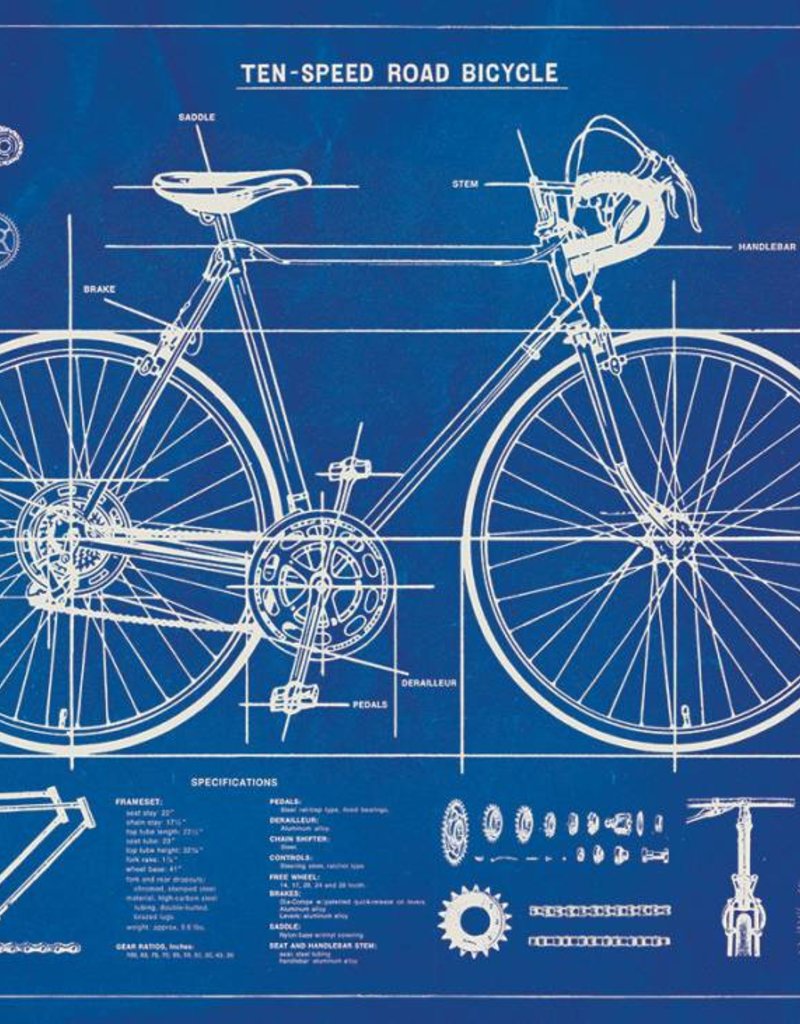 AFFICHE VINTAGE - Photocalque Vélo (70x50cm)