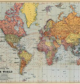 AFFICHE VINTAGE - Stanford's General Map of the World (70x50cm)