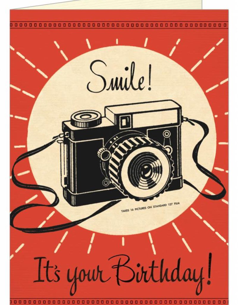 CAMERA BIRTHDAY GREETING CARD & ENVELOPE Animaux Speciaux