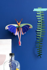 DIY DECORATION MURAL - Papillon-Comète de Madagascar Bleu