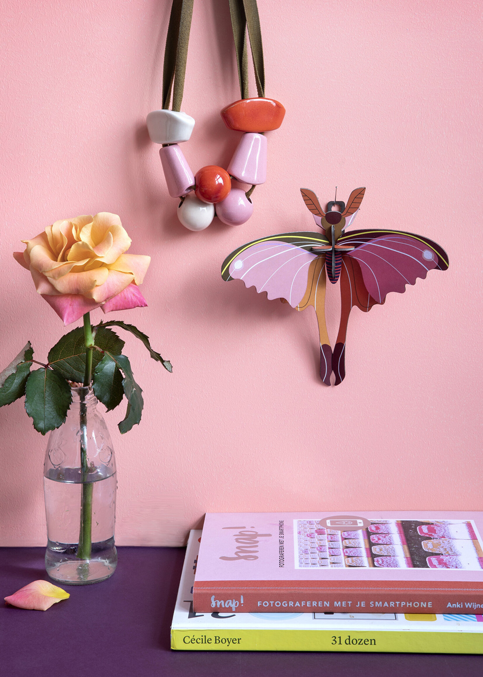 DIY WALL DECORATION - Pink Comet Butterfly