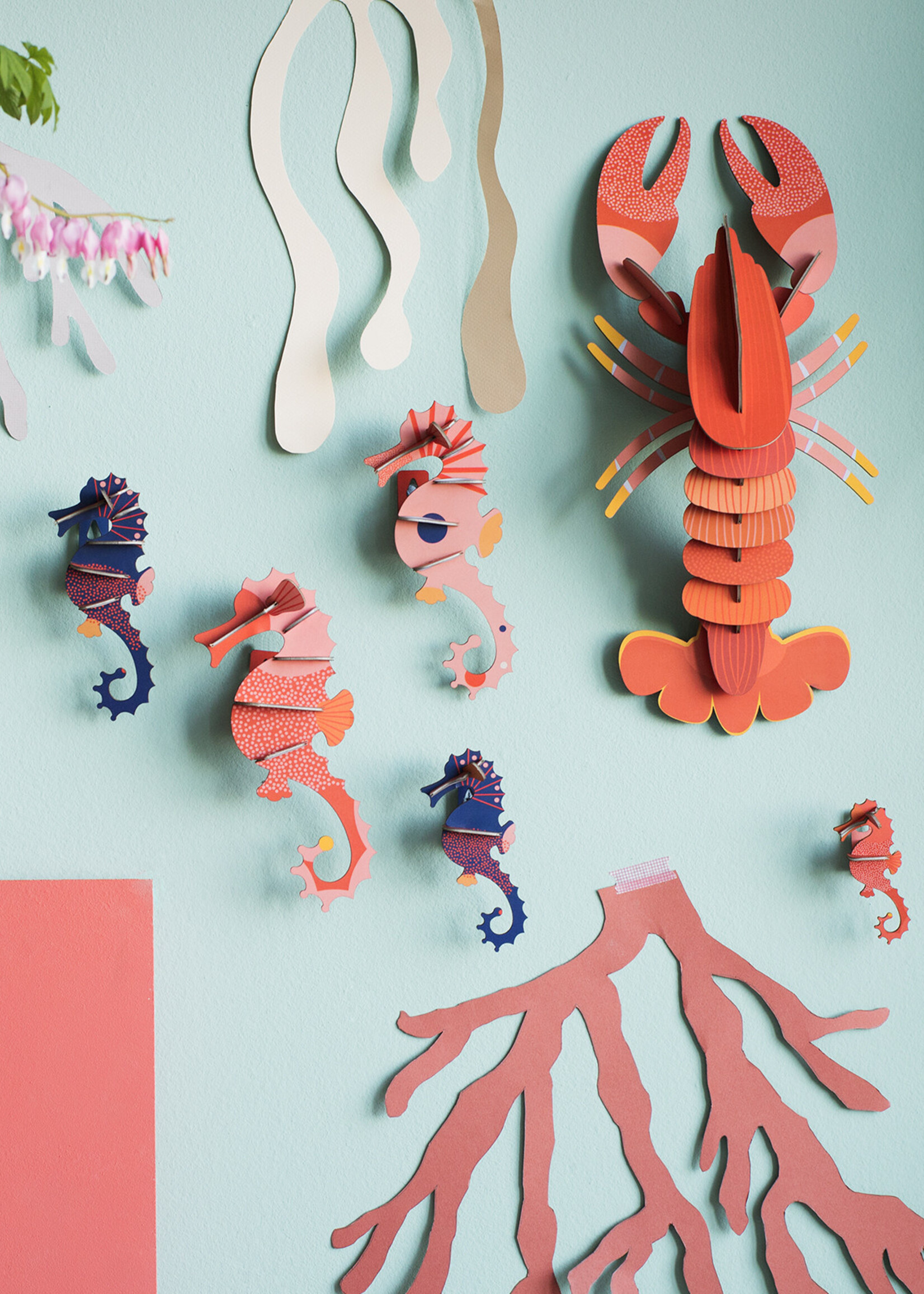 DIY WALL DECORATION - Sea Horses