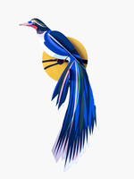 DIY DECORATION MURAL - Oiseau du Paradis - Flores