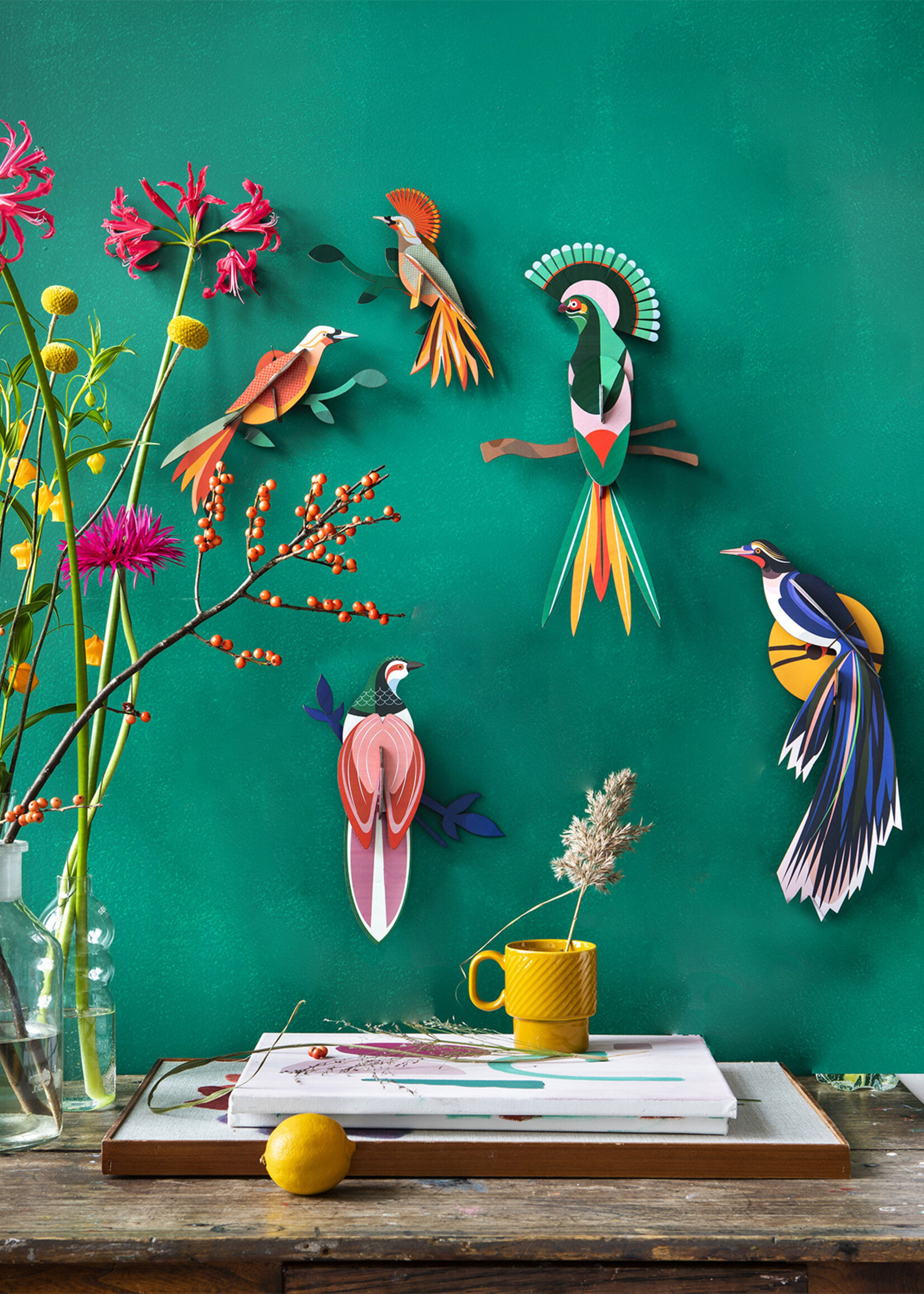 DIY DECORATION MURAL - Oiseau du Paradis - Flores