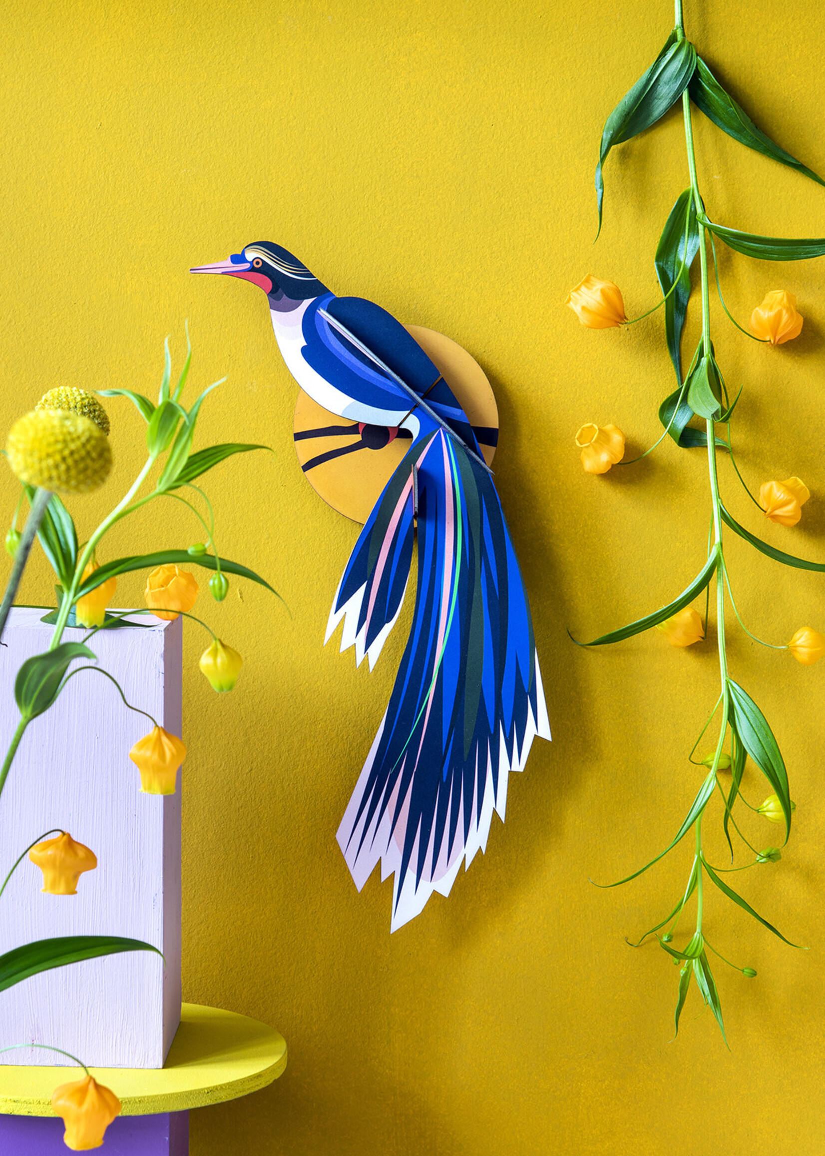 DIY WANDDECORATIE - Paradijsvogel - Flores