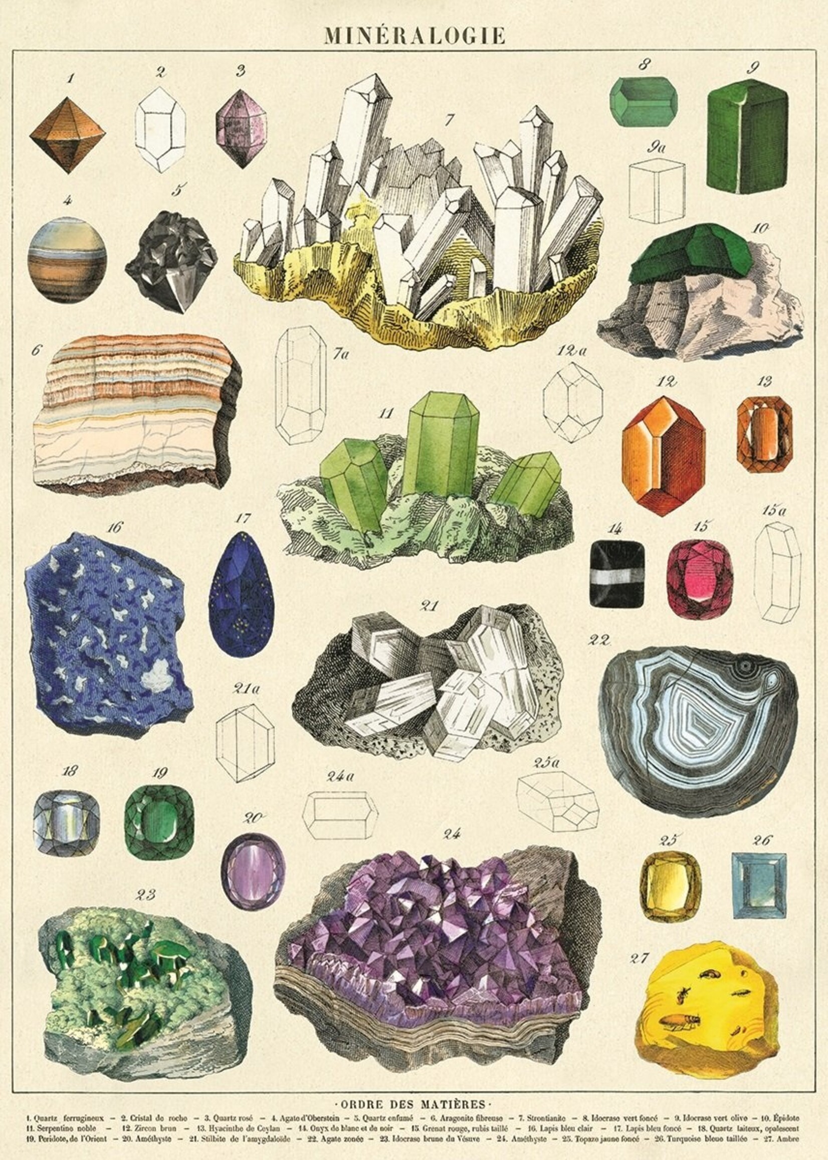 VINTAGE POSTER - Mineralogie (50x70cm)