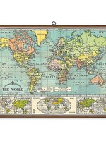 VINTAGE SCHOOL CHART - World Map (70x100cm)