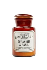 APOTHECARY - Bougie en Verre - Geranium & Basil (226g)