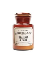 PADDYWAX APOTHECARY - Glazen Kaars  - Sea Salt & Sage (226g)