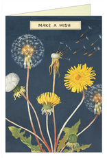 CARTE DE VOEUX VINTAGE - Make a Wish - Pissenlit