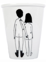 PORCELAIN MUG - Naked Couple Back