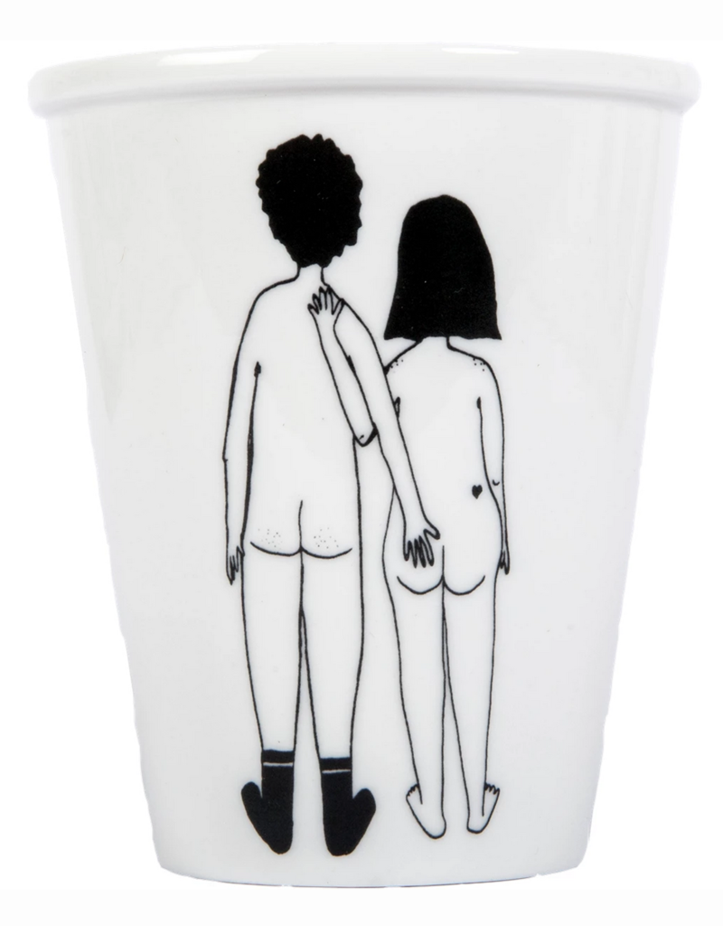 PORCELAIN MUG - Naked Couple Back