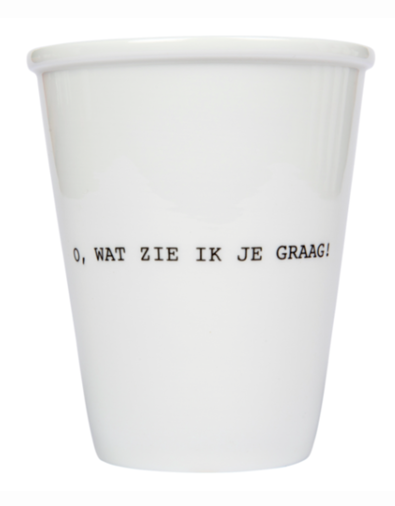 PORCELAIN MUG - o, wat zie ik je graag