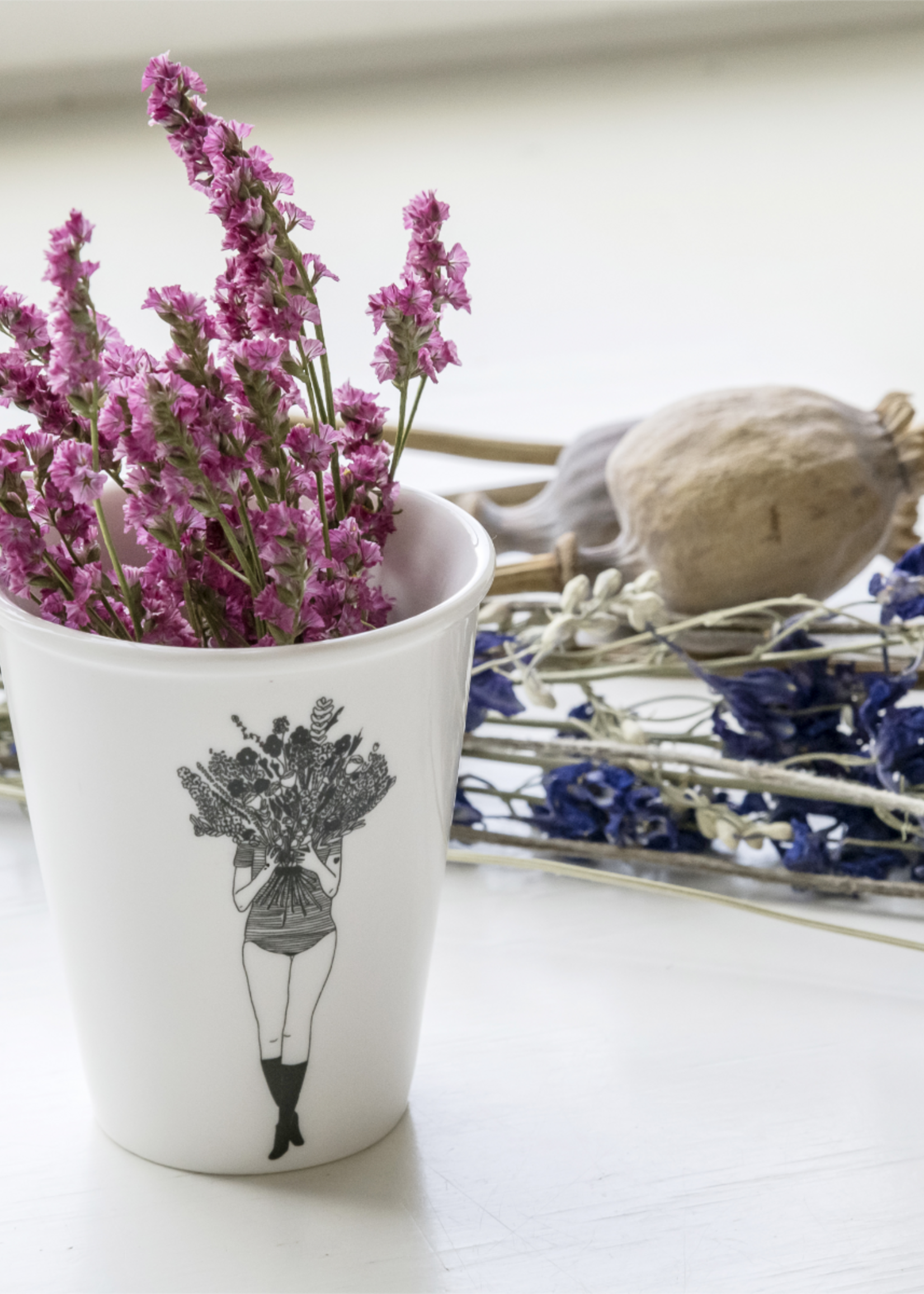 PORCELAIN MUG - Flower Girl