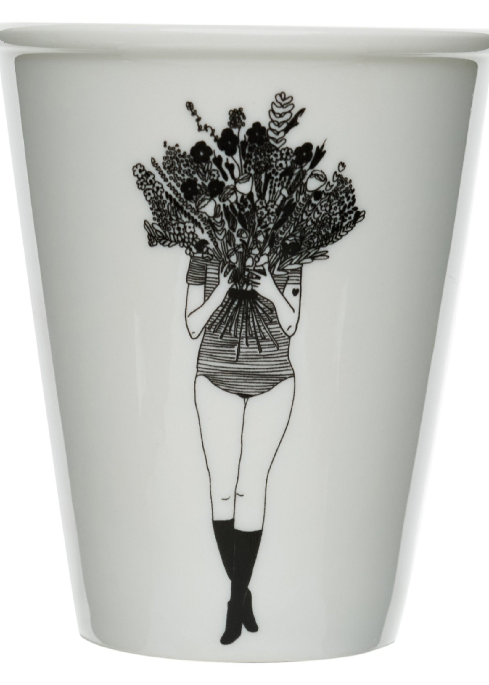PORSELEINEN BEKER - Flower Girl
