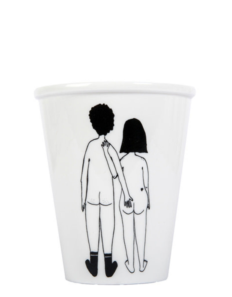 PORCELAIN MUG - Naked Couple Back