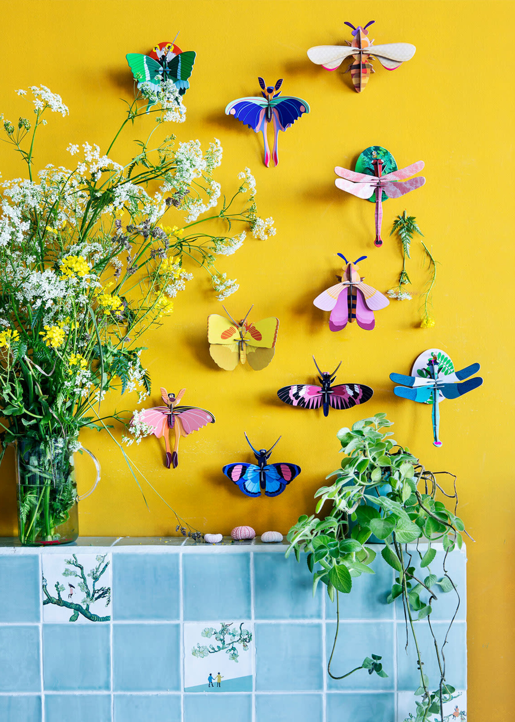 DIY DECORATION MURAL - Papillon Zèbre