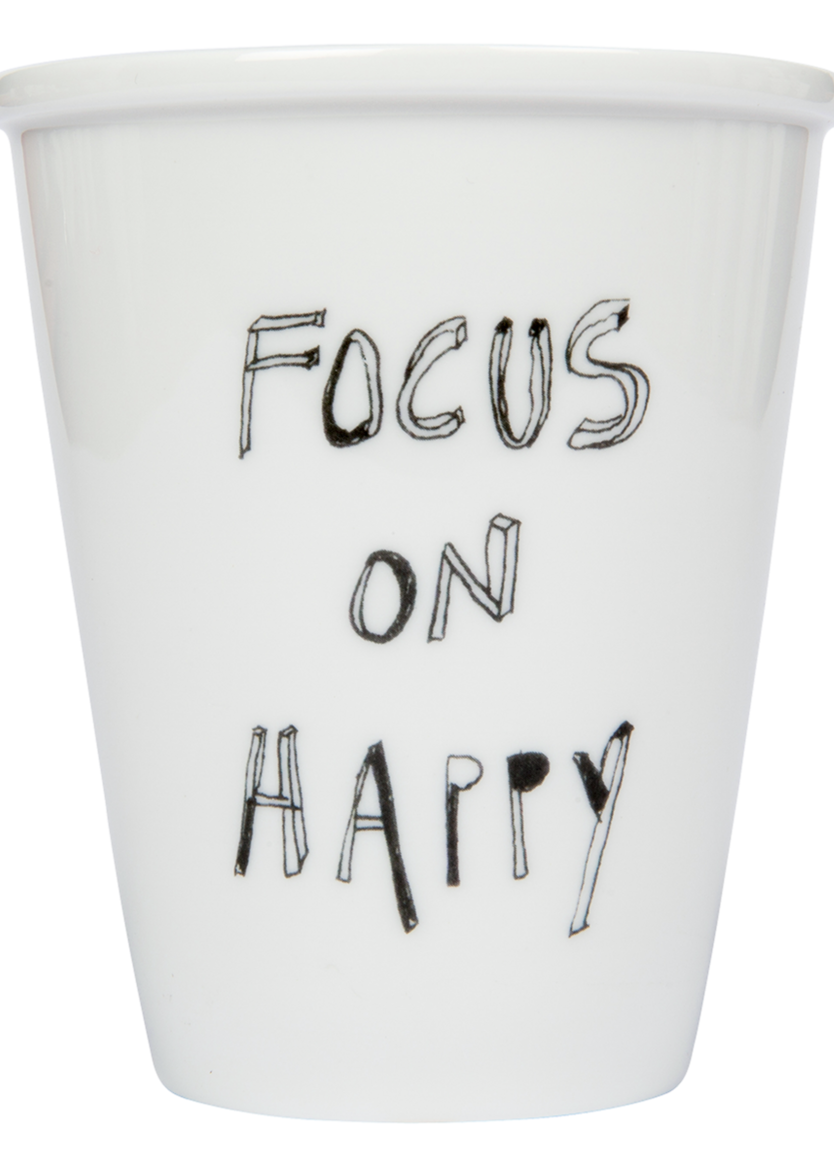 PORSELEINEN BEKER - Focus on Happy