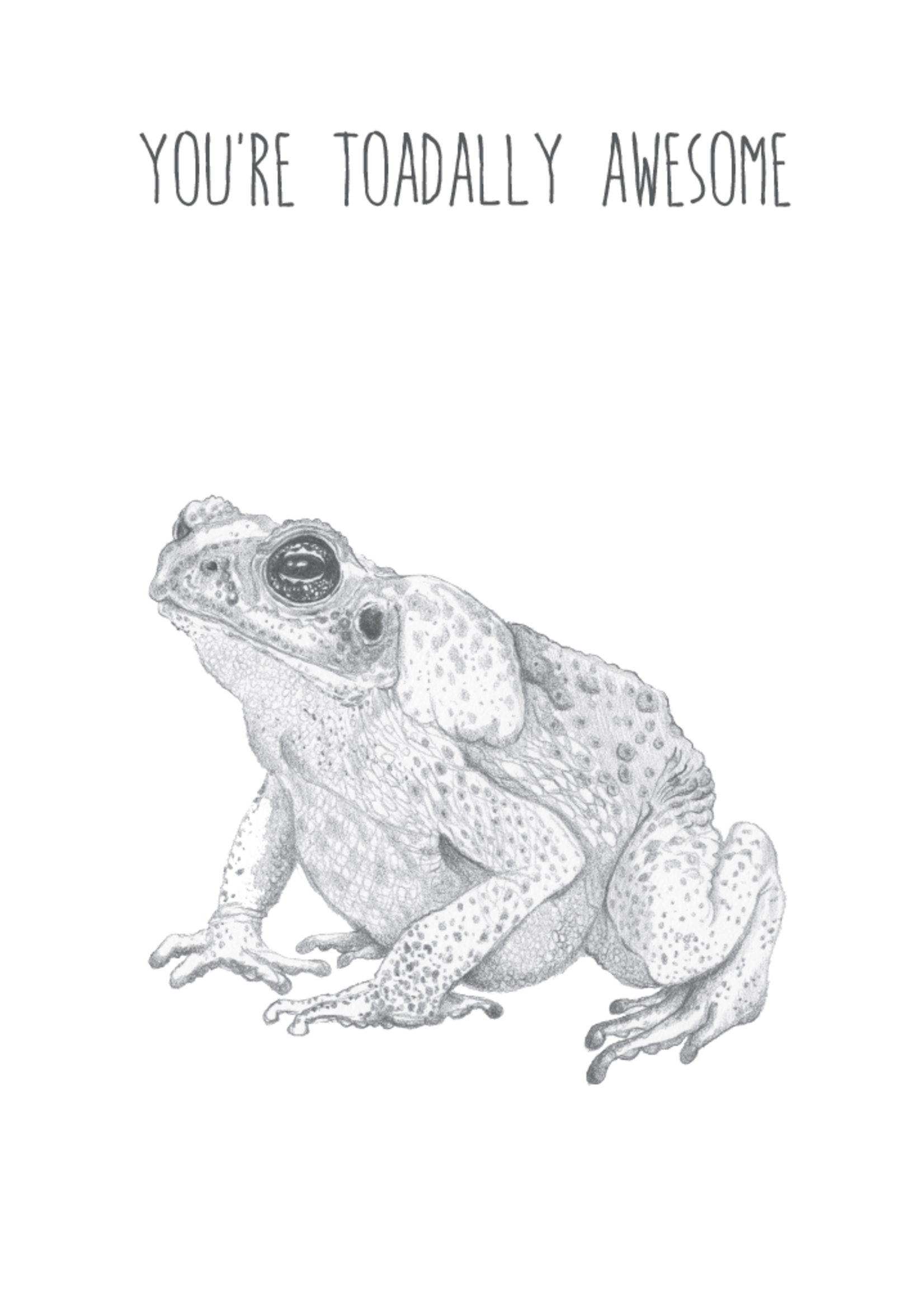 Animaux Spéciaux POSTCARD - You're Toadally Awesome
