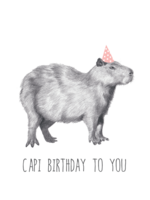 Animaux Spéciaux CARTE POSTAL - Capi Birthday to You