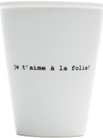 PORCELAIN MUG - je t'aime à la folie!