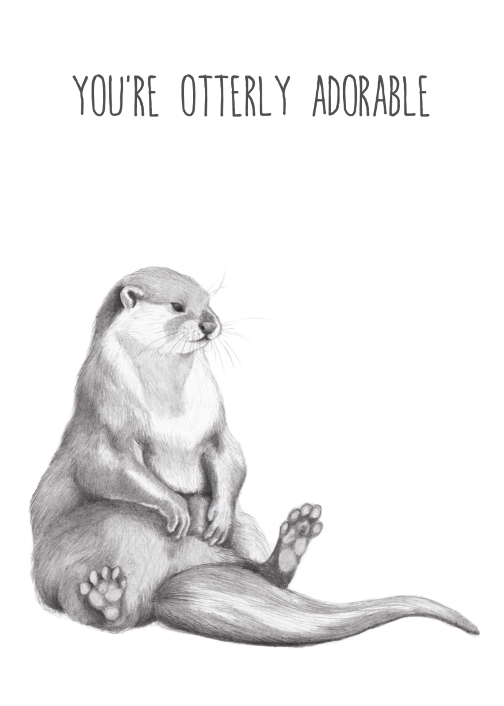 Animaux Spéciaux POSTCARD - You're Otterly Adorable