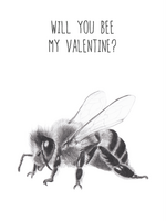 Animaux Spéciaux POSTKAART - Will You Bee My Valentine
