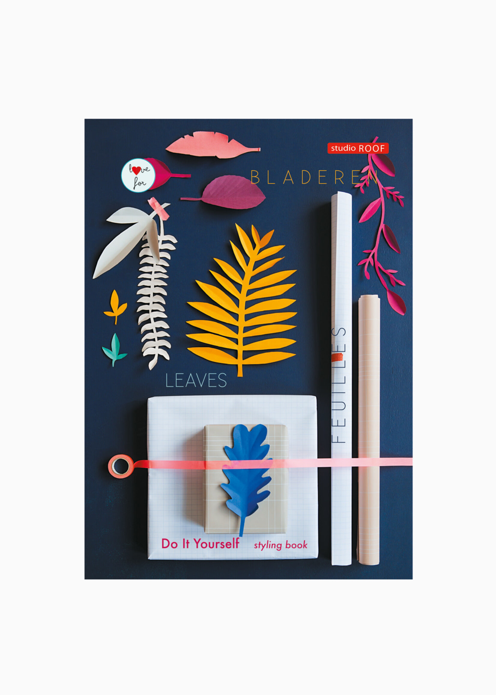 DIY UITKNIP BOEK - Gekleurde bladeren