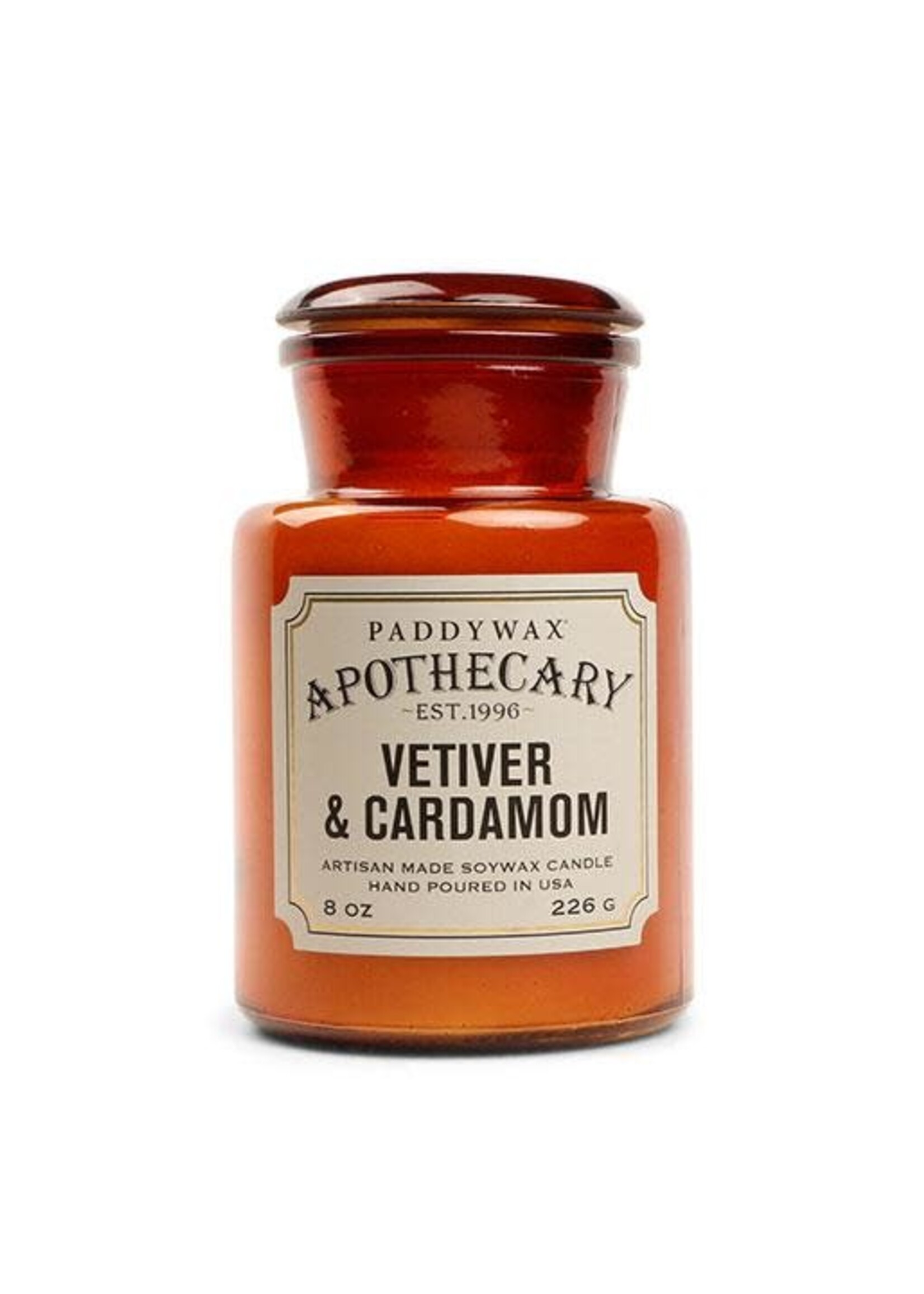 PADDYWAX APOTHECARY - Bougie en verre - Vétiver & Cardemome