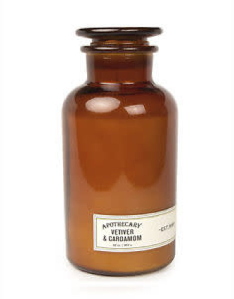 APOTHECARY - Glass Candle - Vetiver & Cardemom