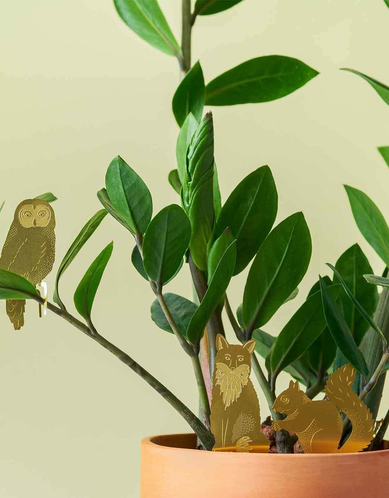 GOLDEN PLANT HANGER - Owl