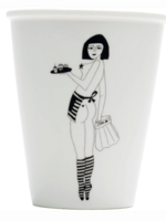 PORCELAIN MUG - Pin-up cake girl