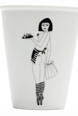 PORCELAIN MUG - Pin-up cake girl