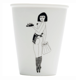 PORCELAIN MUG - Pin-up cake girl