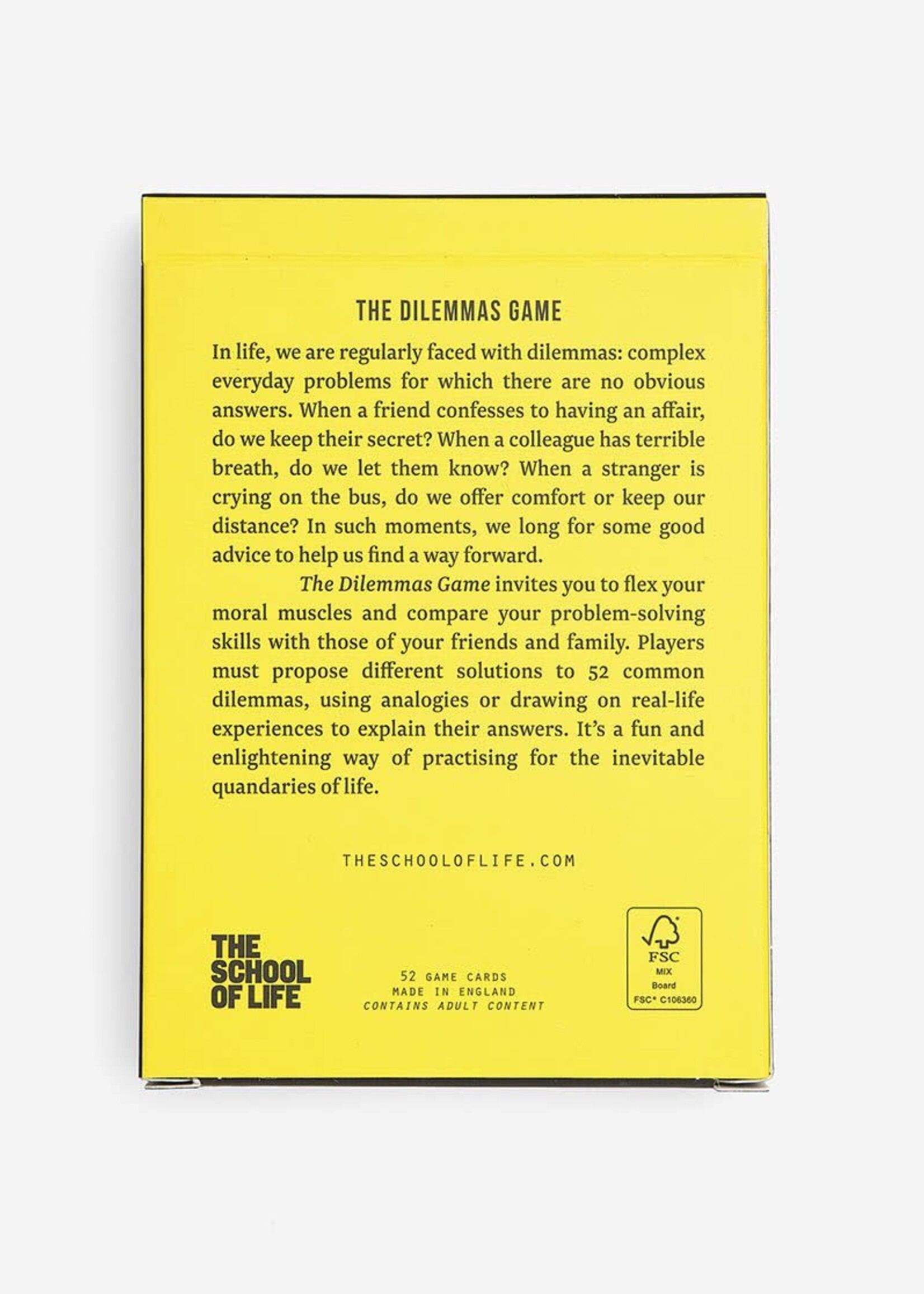 THE SCHOOL OF LIFE - The Dilemmas Game