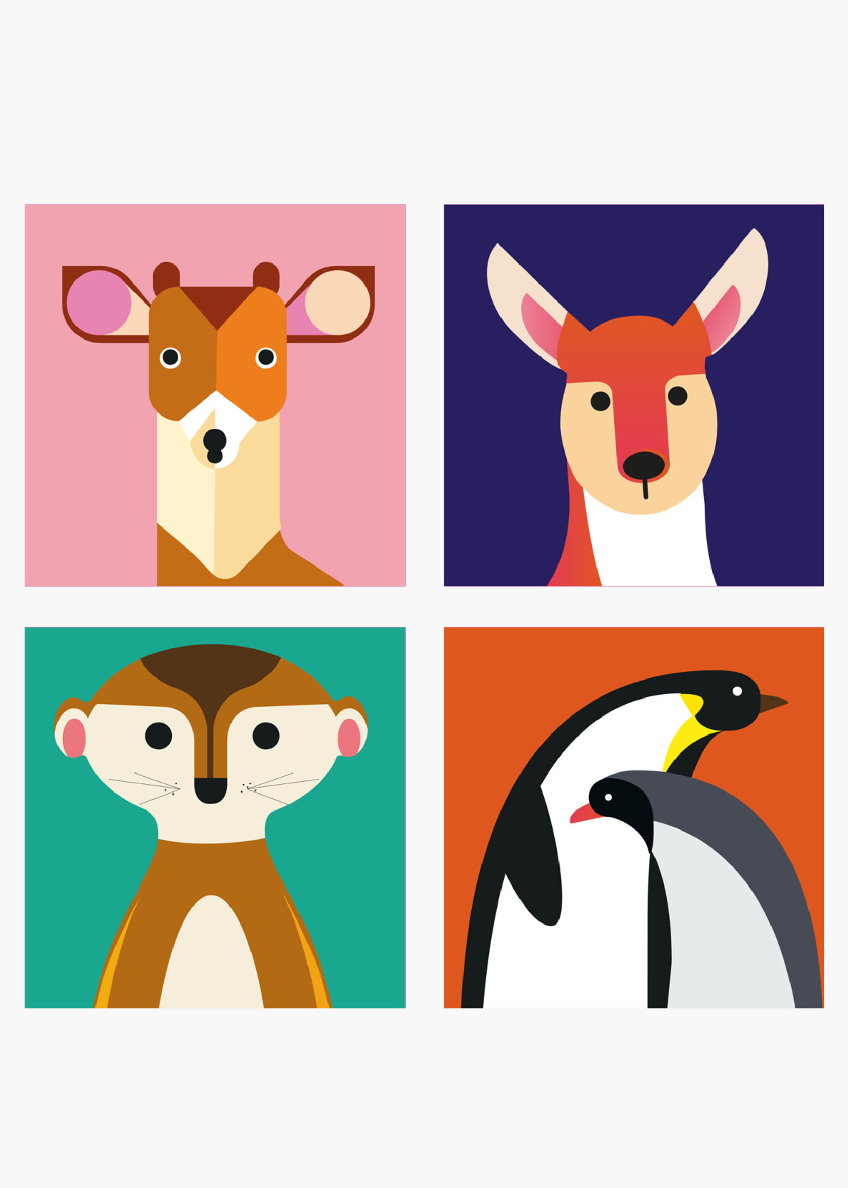 MAGNETS WILD ANIMALS - Deer assortment