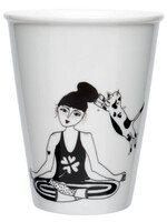 PORCELAIN MUG- Zen with cats