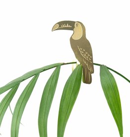 GOLDEN PLANT HANGER - Toucan