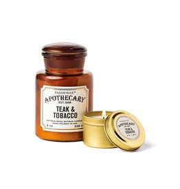 PADDYWAX APOTHECARY - Glazen kaars - Tabak & Teak MEDIUM - 226 g