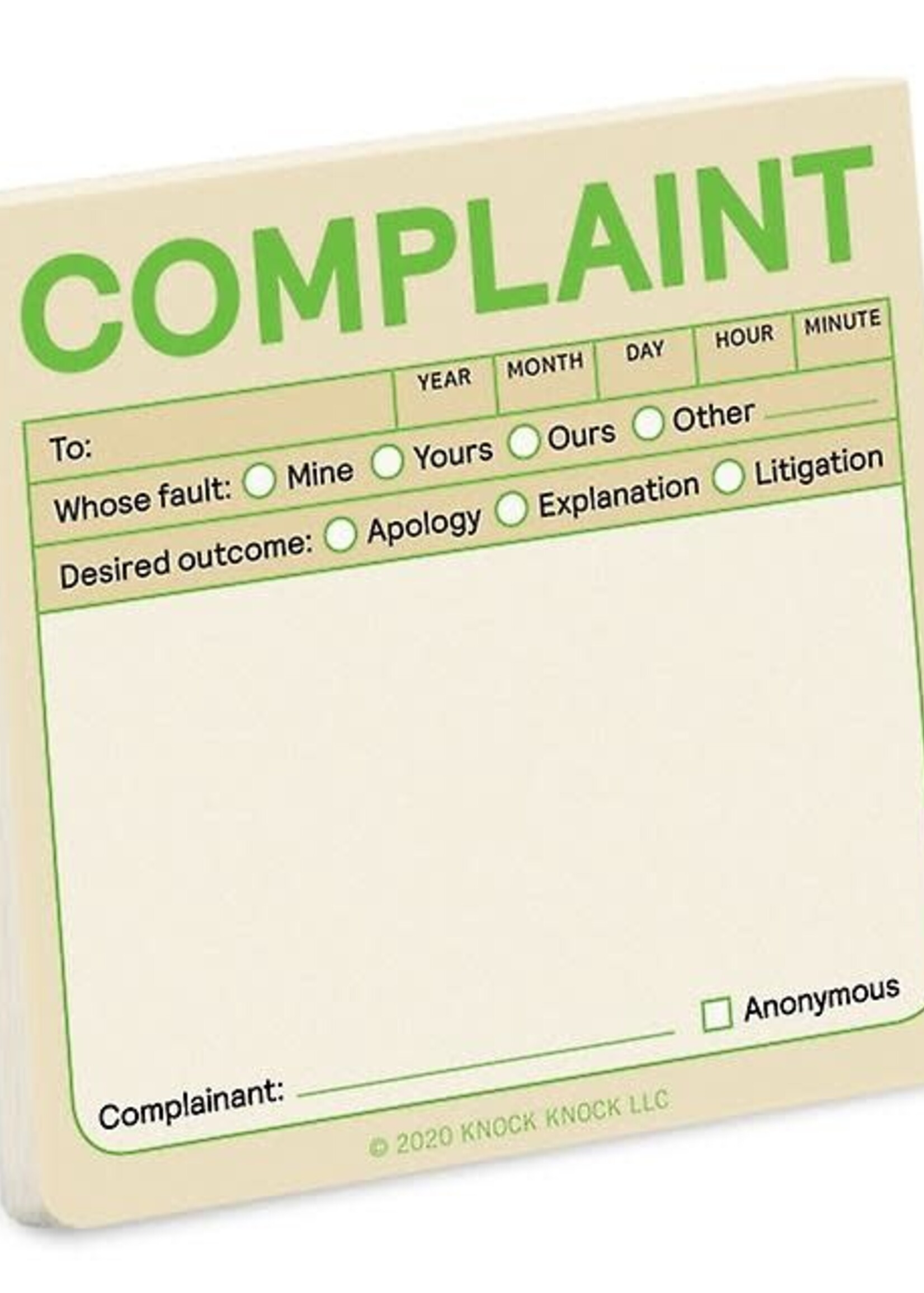 NOTITIE - Complaint?